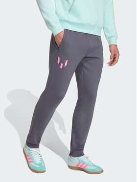 adidas adidas Spodnie dresowe Messi Szary Slim Fit