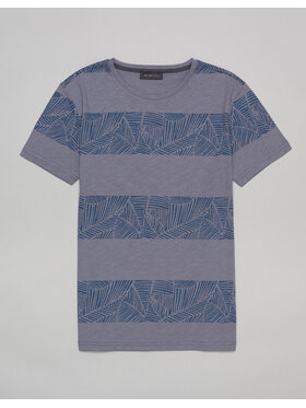 Borgio Borgio T-Shirt caltagirone Niebieski Super Slim Fit