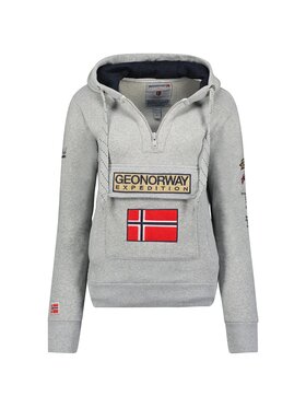 Geographical Norway Geographical Norway Bluza WU1293H/GN B-Grey Szary Regular Fit