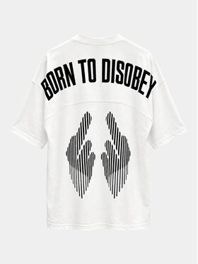 MADE BY SOCIETY MADE BY SOCIETY T-Shirt Maison Blanc - T17985 Biały Basic Fit