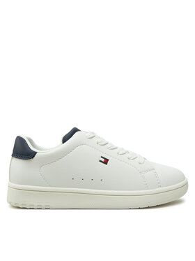 Tommy Hilfiger Tommy Hilfiger Сникърси Low Cut Lace-Up Sneaker T3X9-33848-1355 M Бял