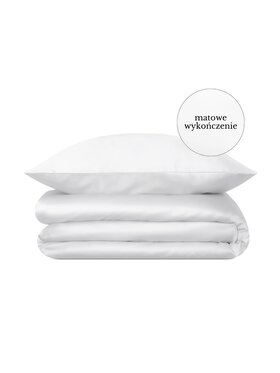 White pocket White pocket Komplet pościeli perkalowa Biały