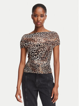 Guess Guess Bluse W6BP45 K6608 Braun Regular Fit