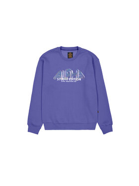 Alpha Industries Alpha Industries Bluza Studio Edition Vibe Sweatshirt Fioletowy Loose Fit