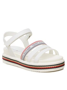 Tommy Hilfiger Tommy Hilfiger Sandały Velclo Platform T3A2-32762-0371 M Biały