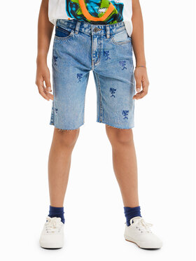 Desigual Desigual Pantaloncini di jeans 23SBDD01 Blu Regular Fit
