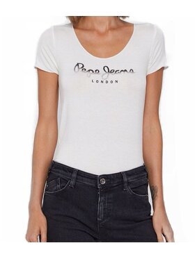 Pepe Jeans Pepe Jeans T-Shirt Belind Bílá Slim Fit