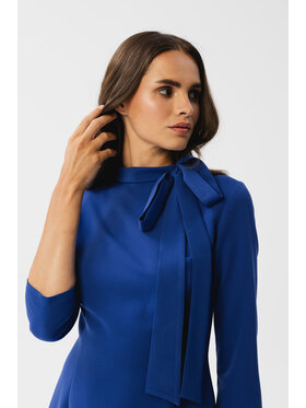 Stylove Stylove Koktejlové šaty S346 Modrá Modern Fit