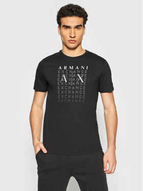 Armani Exchange Armani Exchange T-Shirt 6KZTBW ZJV5Z 1200 Czarny Regular Fit