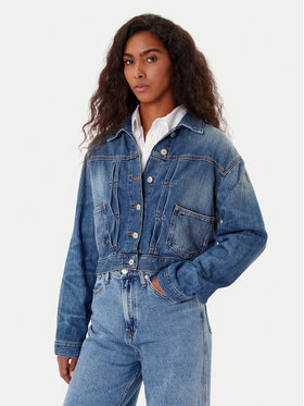 Tommy Jeans Tommy Jeans Kurtka jeansowa DW0DW21061 Granatowy Regular Fit