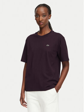 Lacoste Lacoste T-Shirt TF7215 Bordowy Regular Fit