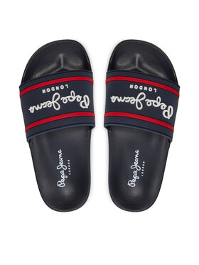 Pepe Jeans Natikače Slider Logo B PBS70054 Tamnoplava