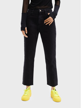Desigual Desigual Džínsy 22WWDD64 Čierna Straight Fit