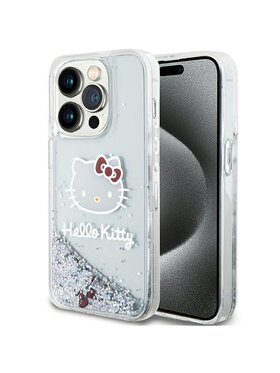 Hello Kitty Hello Kitty Etui na telefon iPhone 15 Pro Srebrny