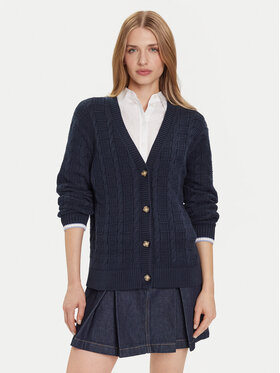 Tommy Jeans Tommy Jeans Kardigan Cable DW0DW21681 Tumesinine Relaxed Fit