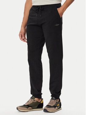 Aeronautica Militare Aeronautica Militare Spodnie dresowe 262PF0872UF00459 Czarny Regular Fit