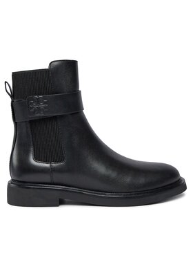 Tory Burch Tory Burch Kotníková obuv s elastickým prvkem Double T Chelsea Boot 152831 Černá