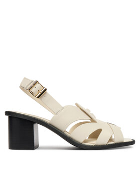 Tommy Hilfiger Tommy Hilfiger Sandały Cross Blocked Heel Sandal FW0FW09135 Biały
