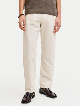 Jack & Jones Jack & Jones Pantaloni din material Chris 12293296 Bej deschis Loose Fit