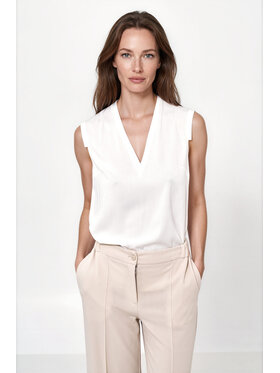 NIFE NIFE Halenka B238 Krémová Relaxed Fit