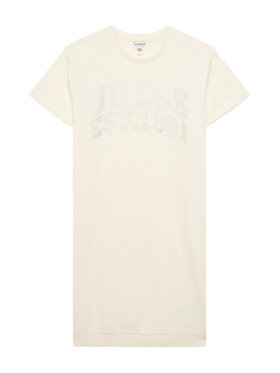 Guess Guess Ежедневна рокля J6RK00 KA6R4 Екрю Regular Fit