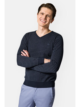 Lancerto Lancerto Sweter Shaun SW073123000009 Granatowy Regular Fit