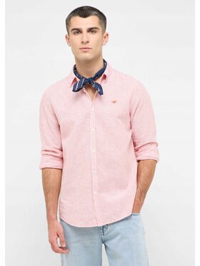 Mustang Mustang Koszula Style Rawlins Czerwony Slim Fit