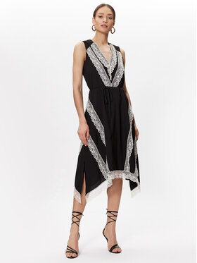 TWINSET TWINSET Φόρεμα καλοκαιρινό 231TT2192 Μαύρο Regular Fit