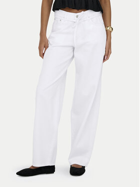 ONLY ONLY Džinsai Gianna 15363227 Balta Balloon Fit