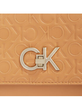 Calvin Klein Ročna Torba Re-Lock Ew Conv Crossbody-Emb K60K611533 Rjava