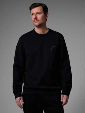 4F 4F Bluza RL9SAW25TSWSM2579-20S Czarny Regular Fit