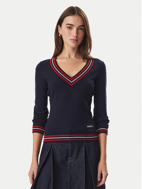 Guess Guess Megztinis W6BR89 Z2276 Tamsiai mėlyna Regular Fit