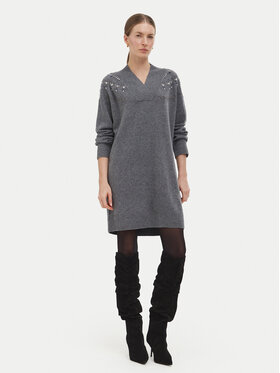 Liu Jo Liu Jo Strickkleid WF6372 MS009 Grau Regular Fit