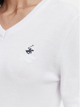 Beverly Hills Polo Club Beverly Hills Polo Club Džemperis P-SS26W-M536563 Balts Regular Fit