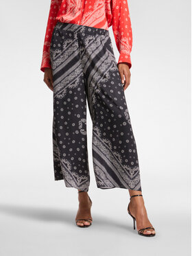 Elena Mirò Elena Mirò Pantaloni di tessuto P078Z100169N001 Nero Cropp Fit