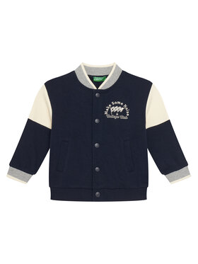 United Colors Of Benetton United Colors Of Benetton Mikina 32N4G503Z Tmavomodrá Relaxed Fit