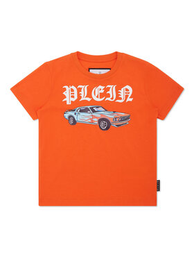 PHILIPP PLEIN PHILIPP PLEIN T-Shirt 28189 Pomarańczowy Regular Fit