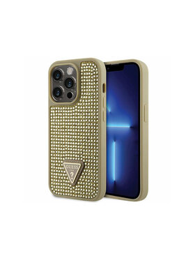 Guess Guess Etui na telefon Rhinestone Triangle Złoty