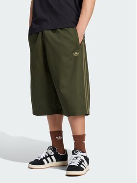 adidas adidas Szorty materiałowe 169001 Zielony Oversize
