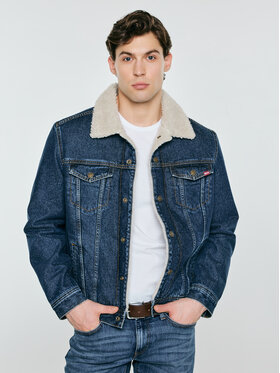 BIG STAR BIG STAR Kurtka zimowa RUBEN Niebieski Basic Fit
