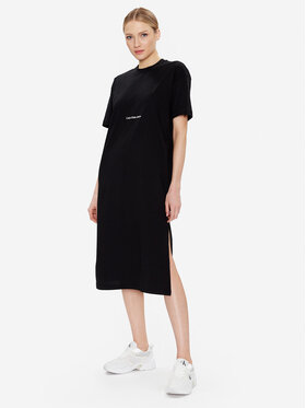 Calvin Klein Jeans Calvin Klein Jeans Ikdienas kleita J20J220742 Melns Relaxed Fit