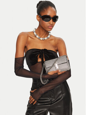 Marc Jacobs Marc Jacobs Ročna torba The Rhinestone J Marc Mini Shoulder Bag H912M06RE22 Srebrna