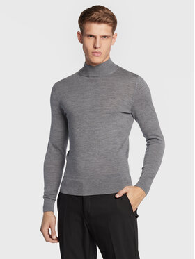 Calvin Klein Calvin Klein Bluză cu gât Superior K10K110424 Gri Regular Fit