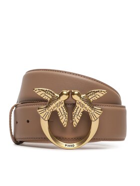 Pinko Pinko Dámsky opasok Love Berry H4 Belt AI 23-23 PLT01 100120 A0F1 Hnedá