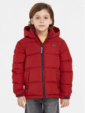 Tommy Hilfiger Tommy Hilfiger Vatovaná bunda Alaska KS0KS00402 M Bordová Regular Fit