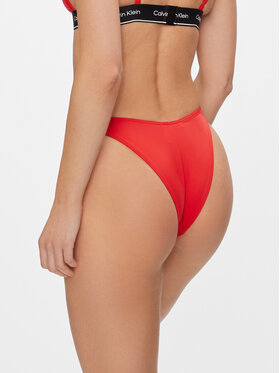 Calvin Klein Swimwear Spodnji Del Bikini KW0KW02430 Rdeča