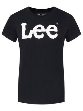 Lee T-shirt Logo Tee L42UER01 112109467 Crna Regular Fit