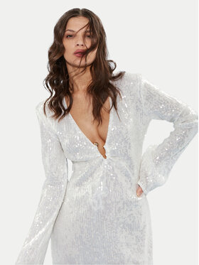 Patrizia Pepe Patrizia Pepe Коктейлна рокля 2A2709/A394-W366 Бял Regular Fit