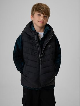 4F 4F Gilet 4FJRAW26TVJAM431-20S Nero Regular Fit