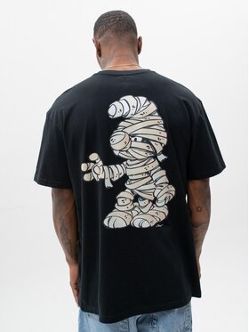 Smerfy Smerfy T-Shirt 119805 Czarny Oversize